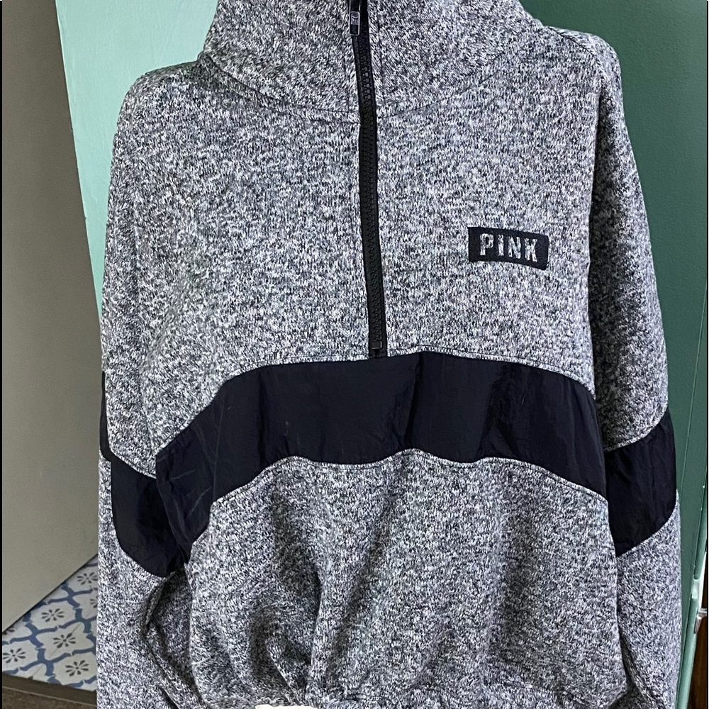 PINK Sweatshirt elastic tie bottom